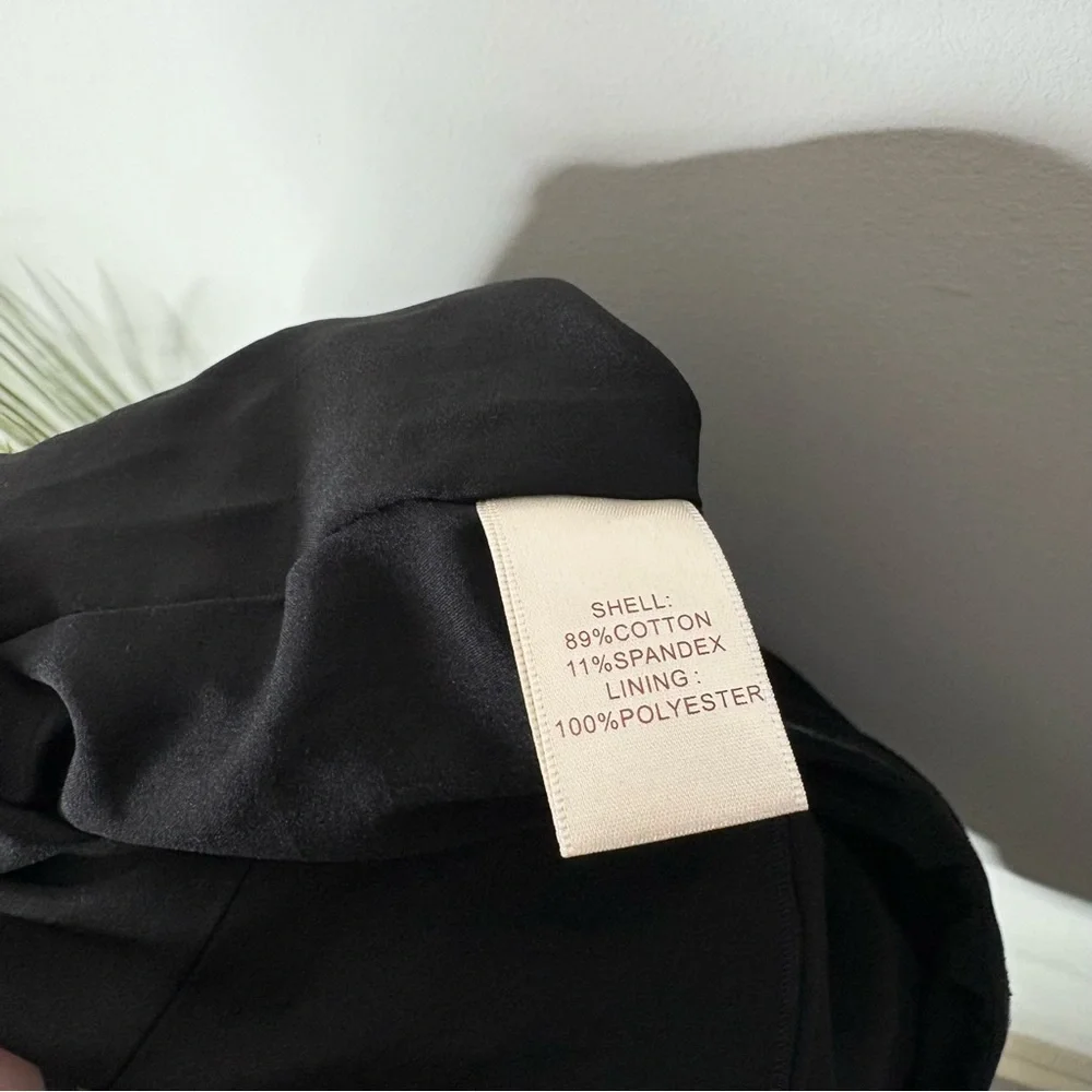 CAMILA COELHO Black Contrast Stitch Peplum Strapless Top - Picture 7 of 7
